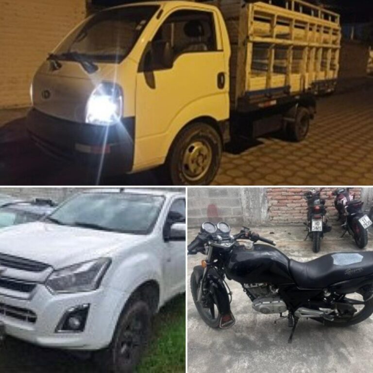 Recuperan vehículos y motocicleta reportados como robados