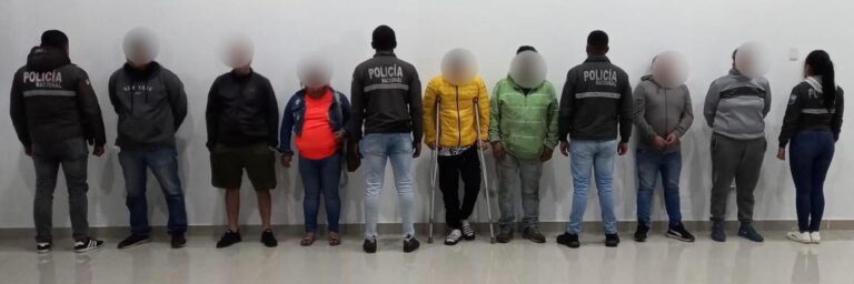 En Quito, la Policía aprehendió a 7 presuntos integrantes de la organización delictiva “Los Lobos”