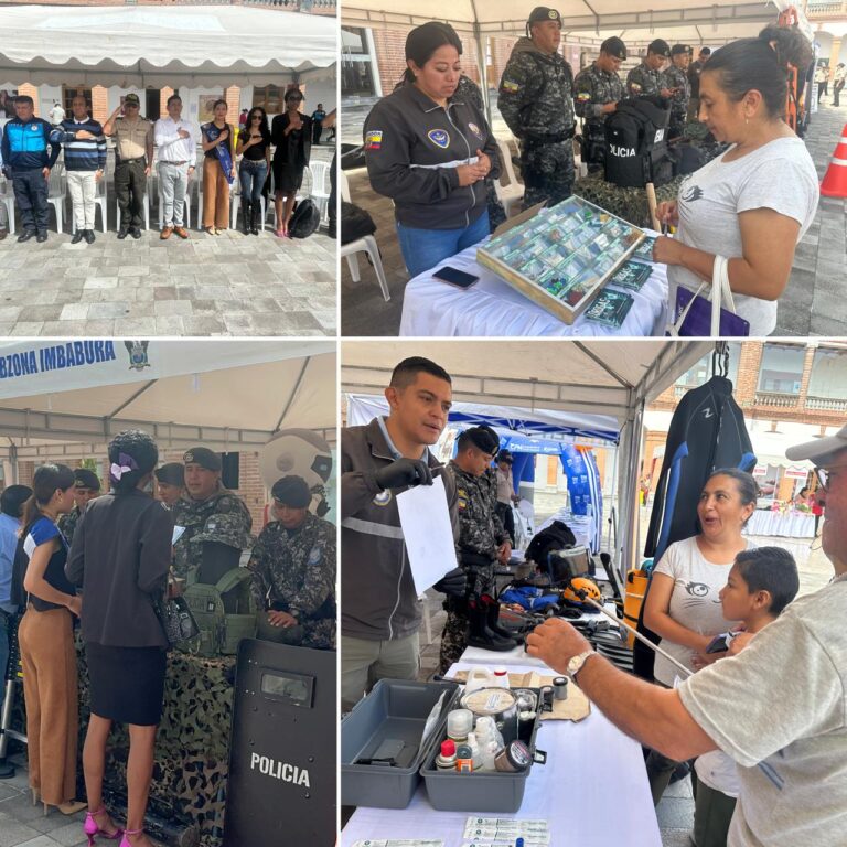 Primera feria de seguridad ciudadana y emprendimientos en Imbabura