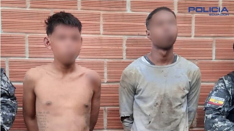 La Policía aprehendió a dos personas con armas de fuego en Azuay