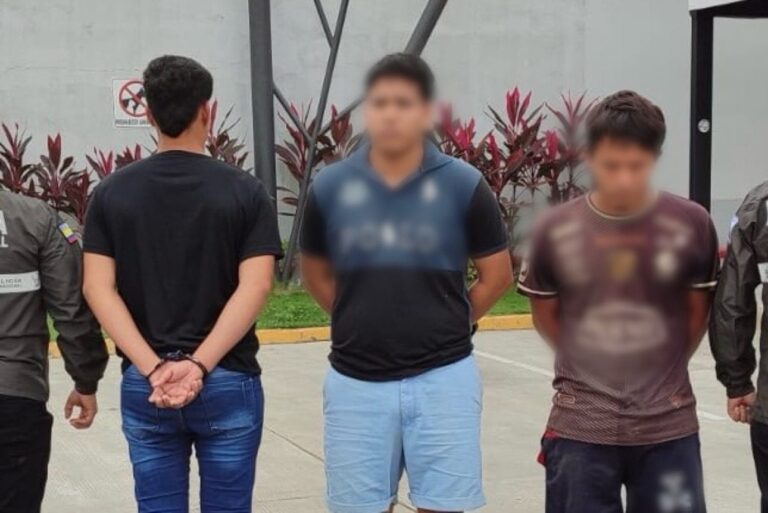 Tres aprehendidos por el presunto delito de extorsión