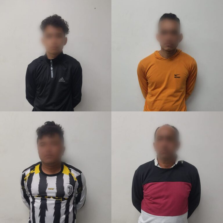 Policía captura a cuatro individuos por tenencia y porte ilegal de armas de fuego en Manabí 