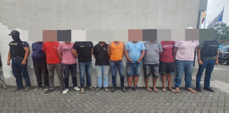 En Guayas organización delictiva fue capturada en operativo policial