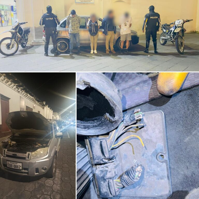 En Ibarra desarticulan organización delictiva de roba carros