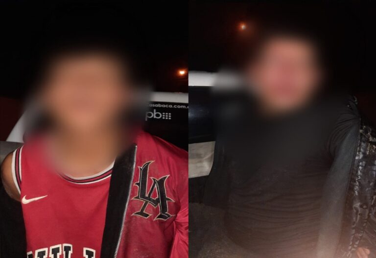 Policía Nacional captura a dos presuntos miembros de un grupo delictivo en Zamora Chinchipe.