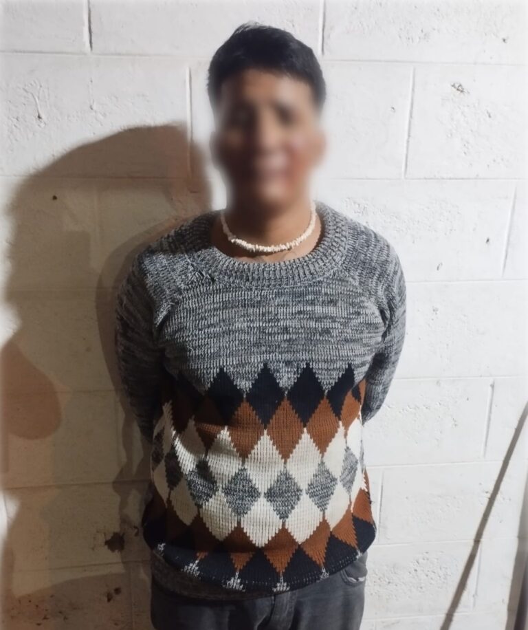 Aprehensión de un ciudadano por robo a mano armada