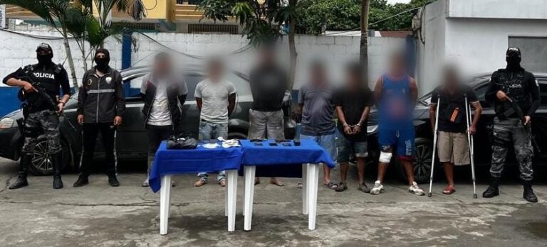 11 aprehendidos por secuestro, tenencia de drogas y robo en El Oro