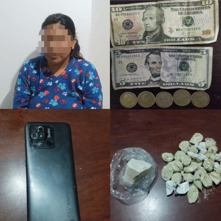 En Loja se detiene a ciudadana quien portaba varias dosis de droga