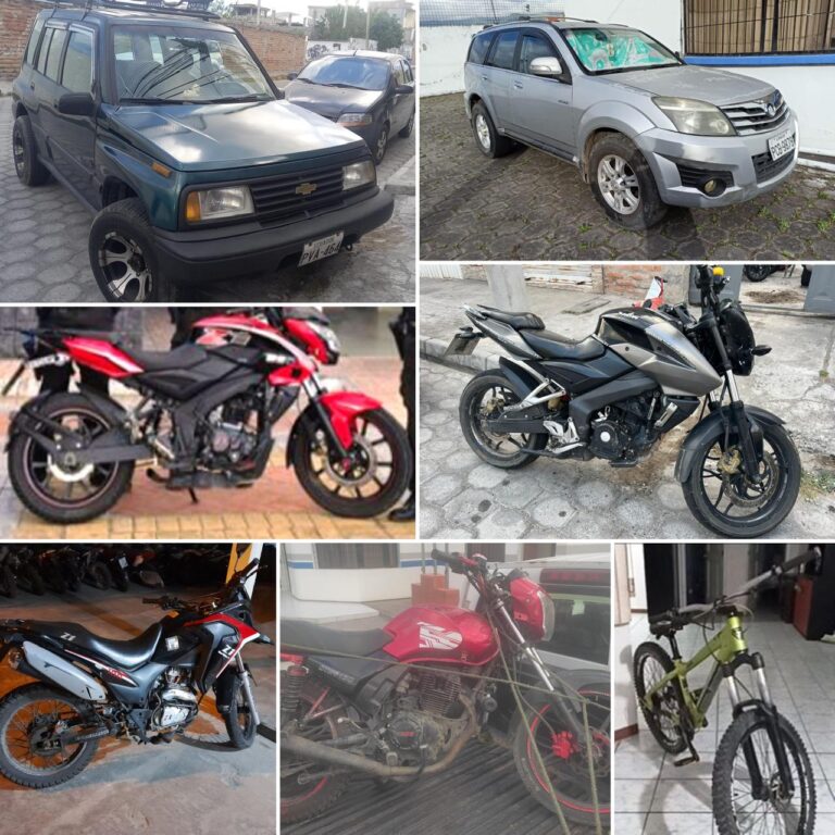 Más motocicletas y vehículos recuperados en Imbabura