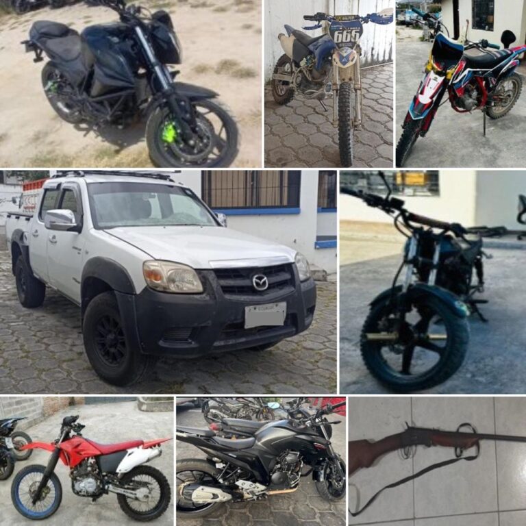 En Imbabura recuperan motocicletas y vehículos reportados como robados