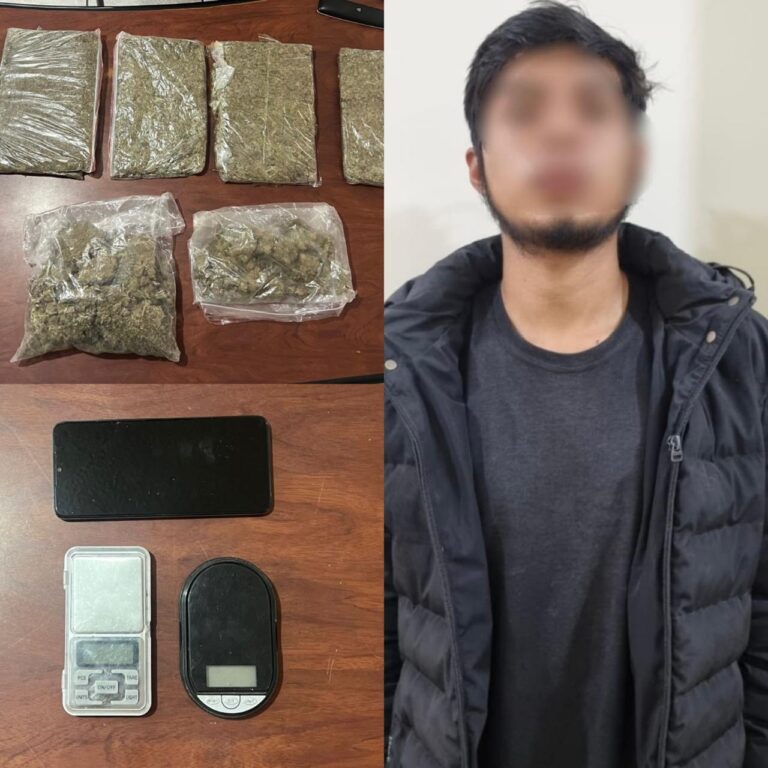 Antinarcóticos en Loja sorprende a ciudadano que guardaba dosis de sustancias ilícitas