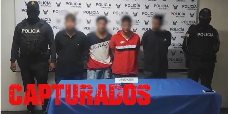 Una víctima liberada y 4 aprehendidos durante enfrentamiento armado