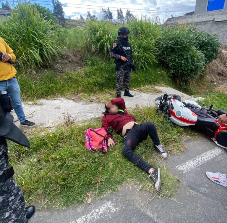 Un antisocial fue capturado en Ambato por el delito de extorsión
