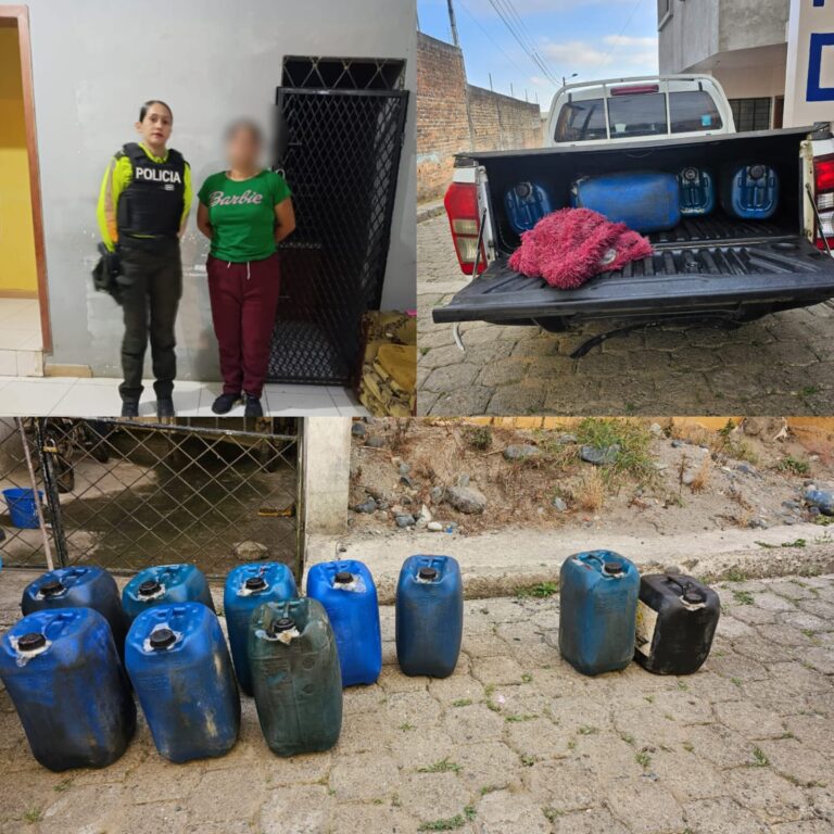 Ciudadana es aprehendida por no justificar el trasporte de combustible
