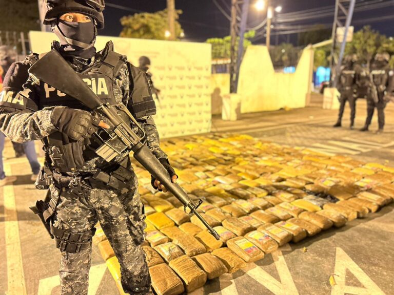 338 kilos de marihuana fueron decomisados en la Isla Pianguampi de Esmeraldas