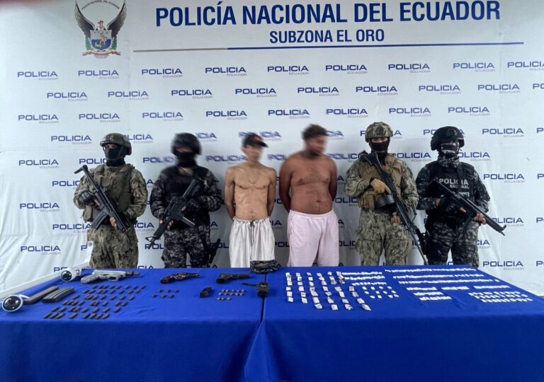 En El Oro Bloque de Seguridad aprehende a varios ciudadanos