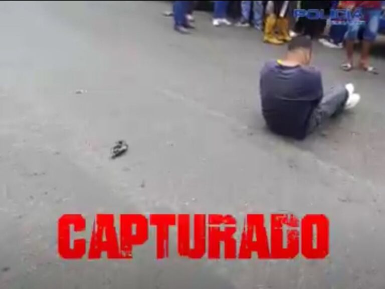 Delincuente armado es neutralizado y detenido por la Policía Nacional
