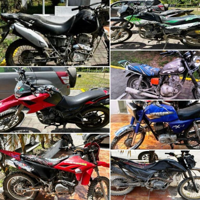 En sector rural de Cotacachi recuperan siete motocicletas