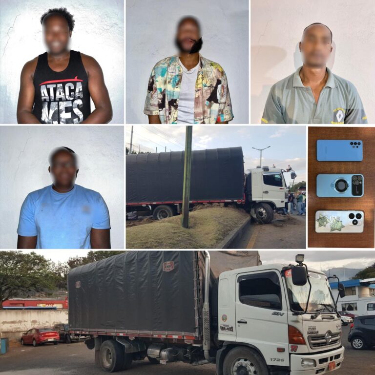 Cuatro aprehendidos por transporte ilegal de material aurífero