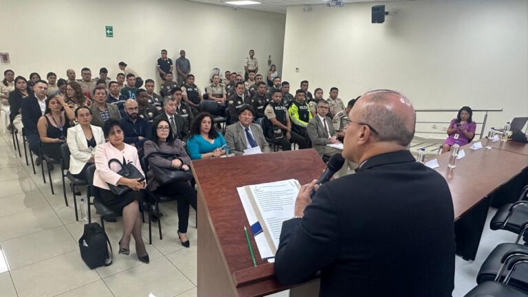 Taller “Acciones interinstitucionales contra el crimen organizado” en Ibarra