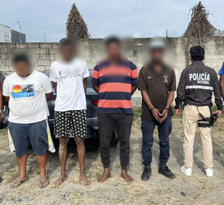 4 extorsionadores fueron aprehendidos en Esmeraldas  