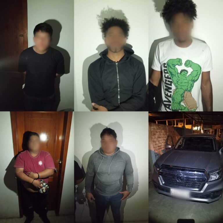 Policía Nacional frustra secuestro en Zapotillo y detiene a cinco sospechosos
