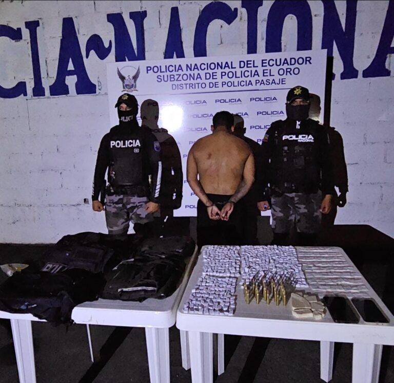 Aprehensión de ciudadano por tenencia de sustancias sujetas a fiscalización