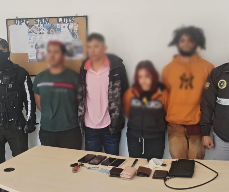 Policía aprehendió a presunta banda delictiva por tentativa de secuestro en Sangolquí