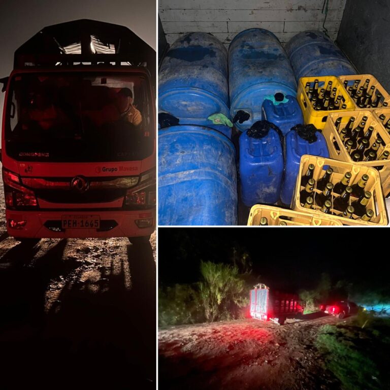 Policías retienen camión cargado de combustible en “Buenos Aires”