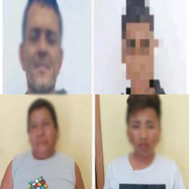 Policía aprehendió a cuatro presuntos implicados en actividades delictivas
