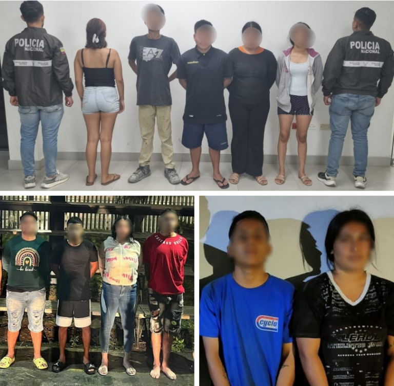 Mega operativo contra la extorsión logra la captura de 16 sujetos