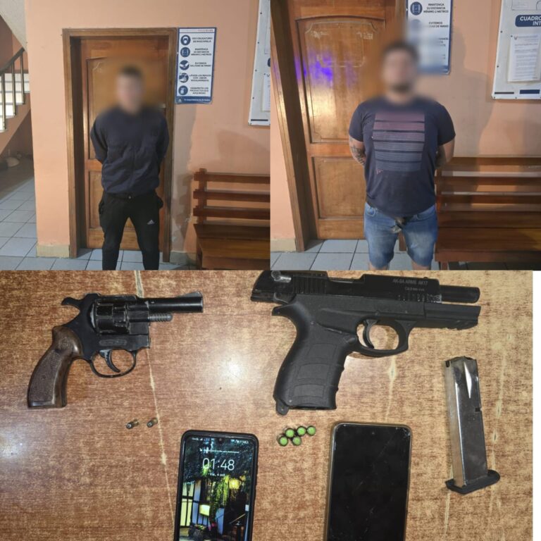 Policía Nacional aprehende a dos ciudadanos extranjeros por porte ilegal de armas en El Pangui