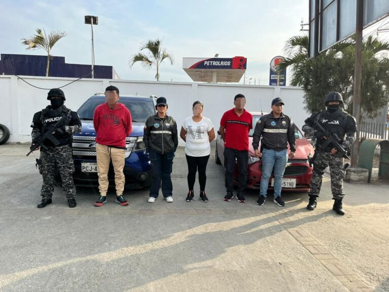 Tres aprehendidos por secuestro y extorsión en Manabí
