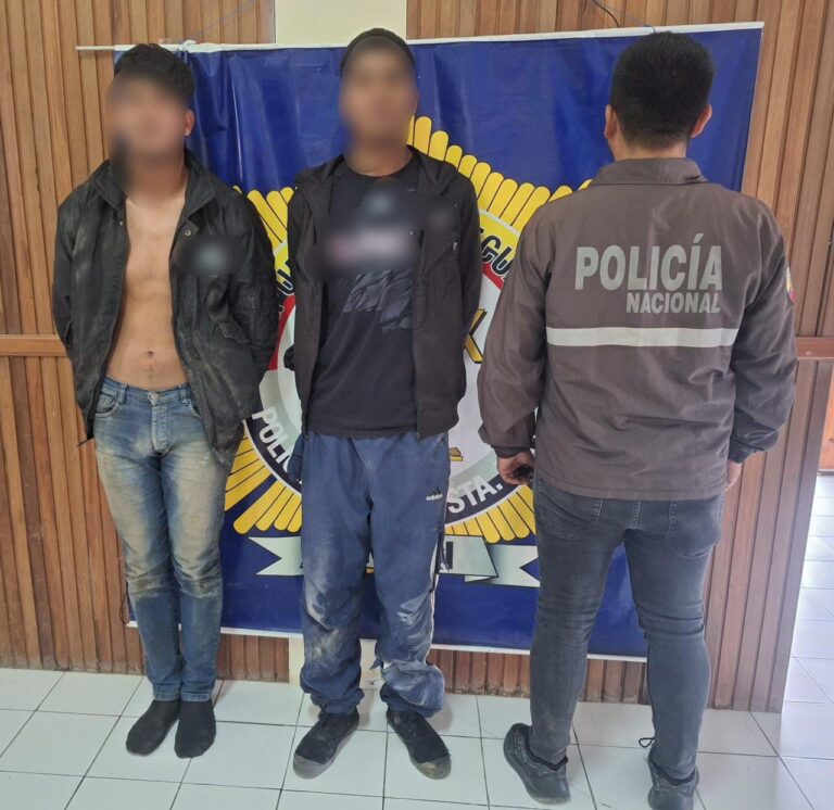 Policía aprehendió a dos presuntos implicados en asalto y robo a varias personas