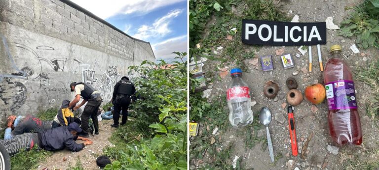 Policía aprehende a sujetos por alteración del orden público en Imbabura