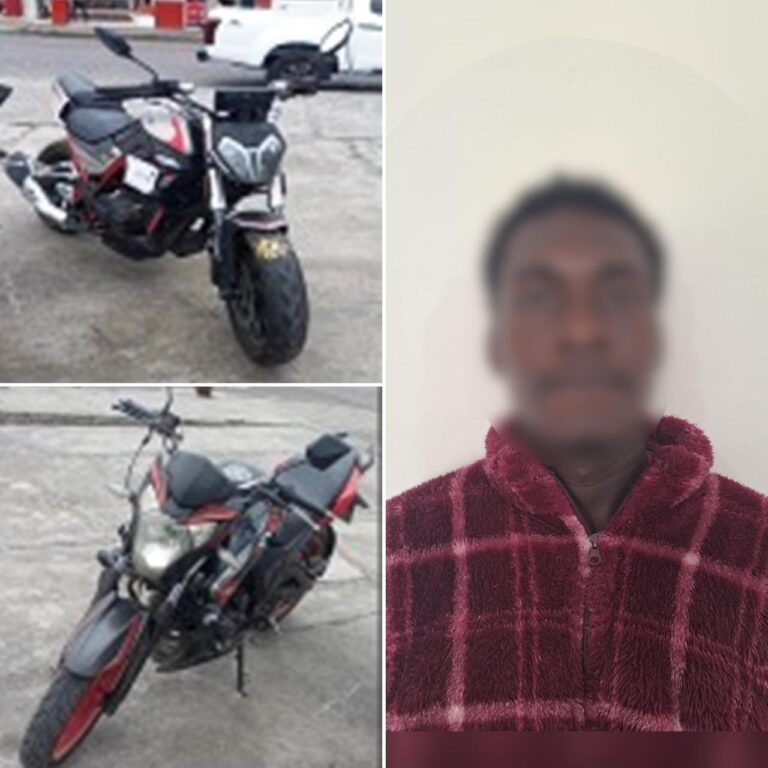 Presuntos integrantes de una organización delictiva aprehendidos por robo de motocicletas