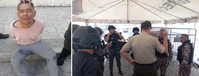 Policía captura rápidamente a PPL que intentó evadir centro carcelario en Ibarra