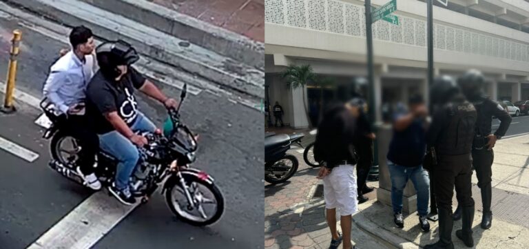 Policía aprehende a dos sujetos armados en Guayaquil