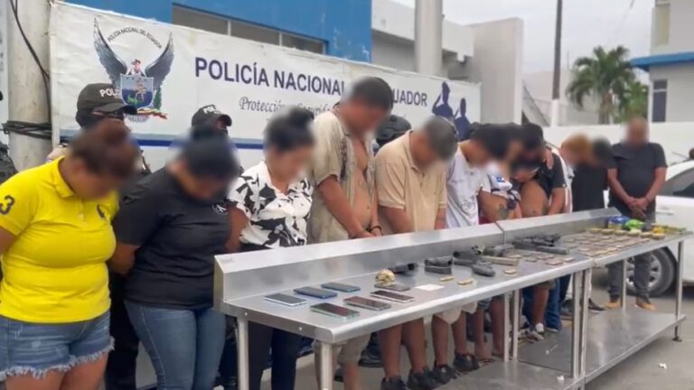 13 aprehendidos en Durán, por encontrarse en posesión de armas de fuego, municiones y droga