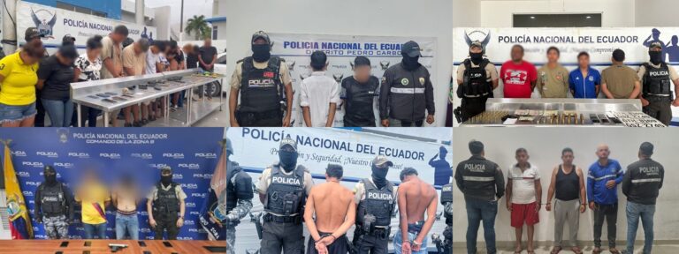 Operativos policiales dejan 61 detenidos y 5 menores aislados en la Zona 8