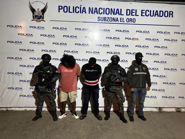 Ciudadanos aprehendidos por el presunto delito de tráfico ilícito de armas de fuego