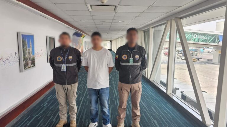 Policía Nacional captura a sujeto quien se encontraba con alerta de INTERPOL