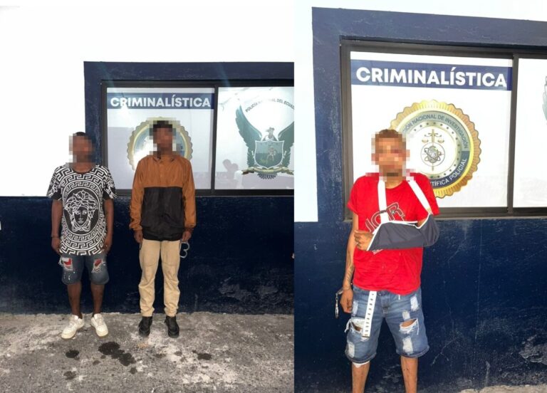 Policía capturó a tres sujetos por delito de asesinato en Guayas