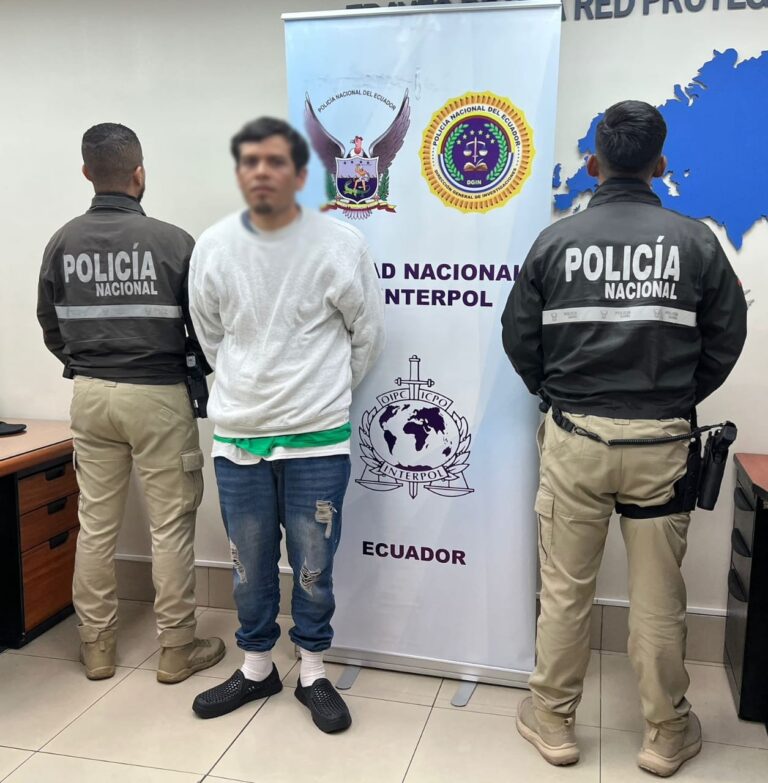 Policía captura a ciudadano con notificación roja de Interpol