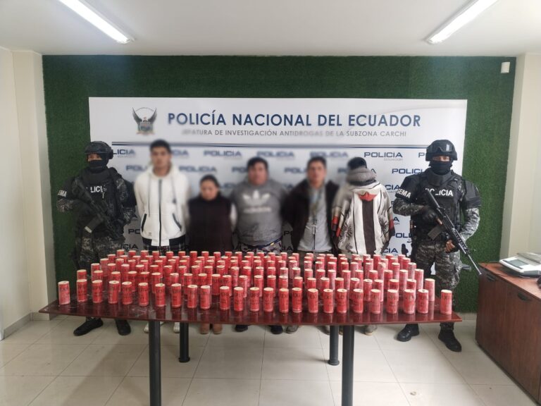 Policía Nacional detiene a ciudadanos por presunto tráfico de explosivos