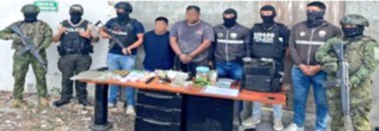 Aprehendidos dos presuntos extorsionadores en el Guayas 