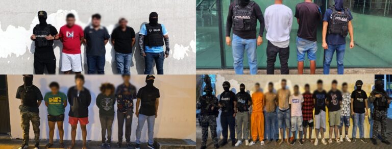 21 aprehendidos por los delitos de secuestro y extorsión en la Zona 8