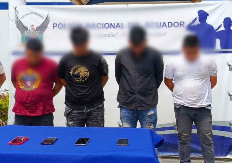 Efectivo trabajo policial dejó una víctima localizada y cuatro presuntos secuestradores capturados