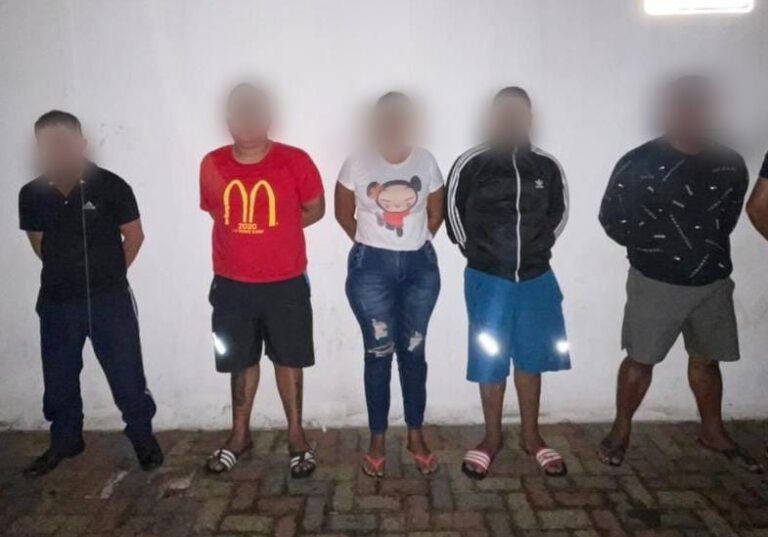 Capturados cinco presuntos extorsionadores en el Empalme