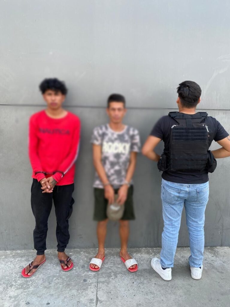Dos aprehendidos por el delito de extorsión en Manta